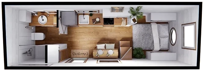 Floor plan Elise: Ground level version 1